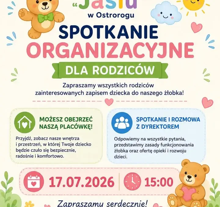 Żłobek „Jasiu” w Ostrorogu ma już profil na Facebooku – zaprasza na spotkanie