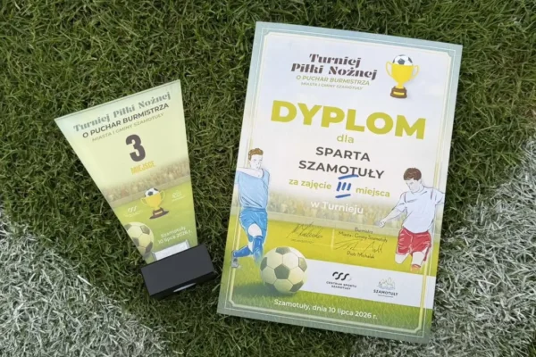 Sparta Szamotuły na podium Turnieju o Puchar Burmistrza
