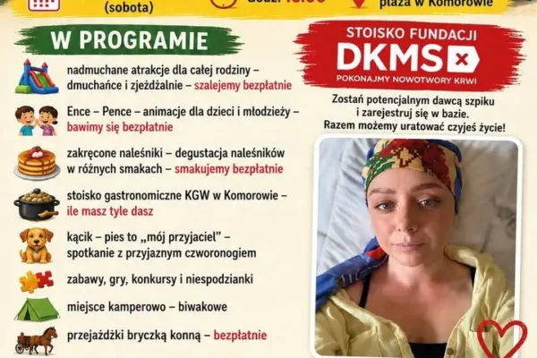 Wakacyjny Piknik w Komorowie – rodzinna zabawa nad wodą już w sobotę
