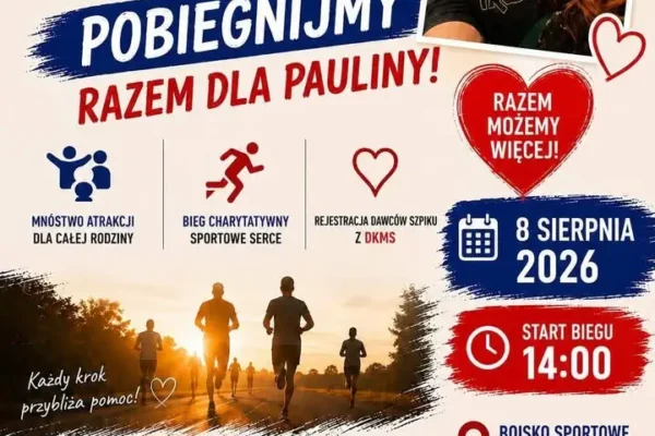 Bieg charytatywny dla Pauliny w Kaźmierzu – dołącz 8 sierpnia