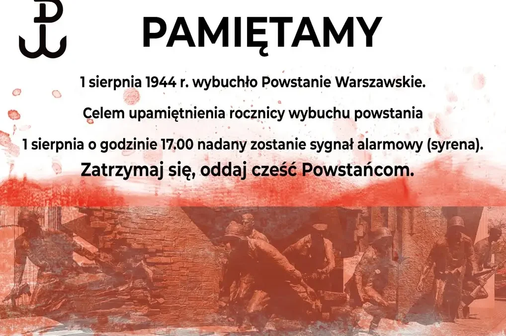 Gmina Kaźmierz uczci rocznicę Powstania Warszawskiego syreną alarmową