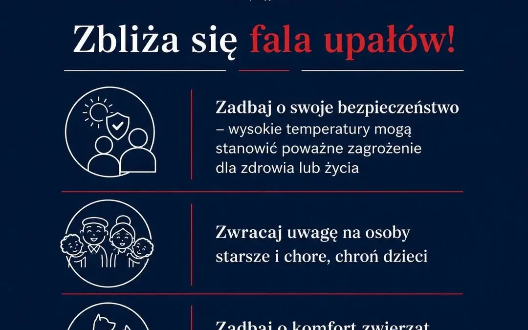 Upały w Wielkopolsce – ostrzeżenie i porady na gorące dni