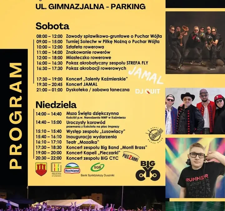 Święto Chleba i Sera w Kaźmierzu już za miesiąc – koncert JAMAL i wiele atrakcji