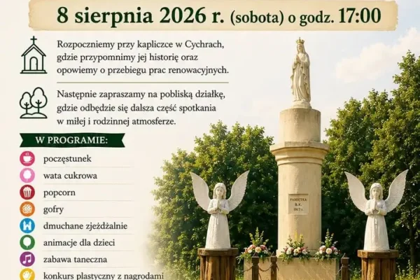 KGW Cychrowianki zaprasza na spotkanie przy kapliczce w Cychrach