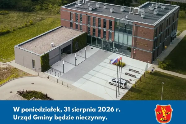 Urząd Gminy Obrzycko nieczynny 31 sierpnia – dzień wolny za święto 15 sierpnia