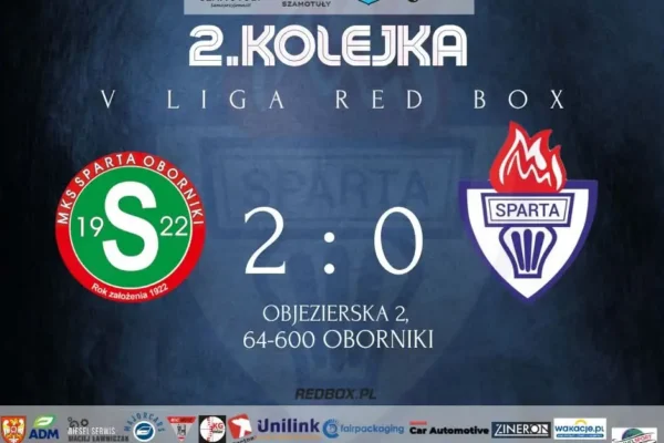 Sparta Szamotuły przegrywa w Obornikach 0:2 w drugim meczu sezonu