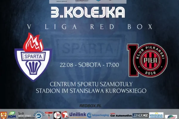 Sparta Szamotuły podejmie lidera z Piły – zapowiedź sobotniego meczu