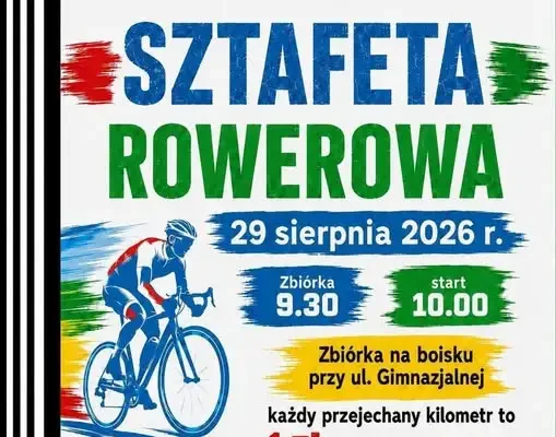 Charytatywna sztafeta rowerowa podczas Święta Sera i Chleba w Kaźmierzu