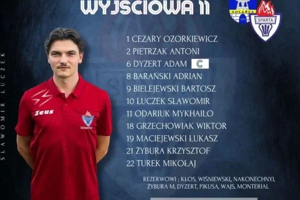 Sparta Szamotuły poznała skład na mecz z Zamkiem Gołańcz