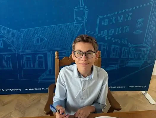 Stypendium burmistrza dla Antoniego Kaczmarka – 100% z angielskiego