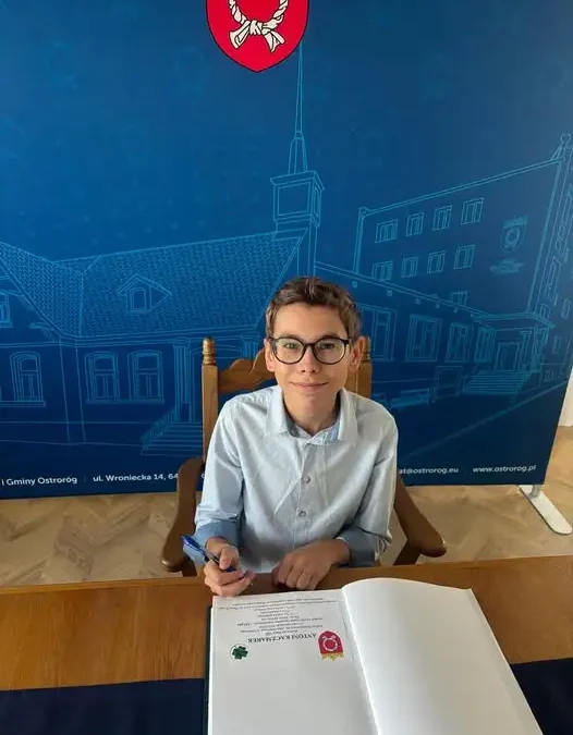 Stypendium burmistrza dla Antoniego Kaczmarka – 100% z angielskiego