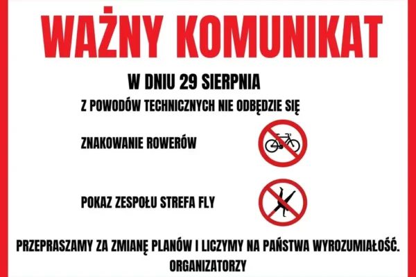 Odwołane atrakcje podczas Święta Chleba i Sera w Kaźmierzu