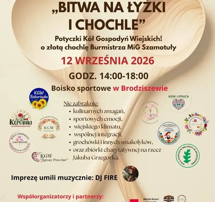 Bitwa na łyżki i chochle w Brodziszewie – KGW walczą o złotą chochlę burmistrza