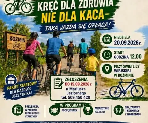 III Koźmiński Rajd Rowerowy już 20 września – zapisy do 15.09