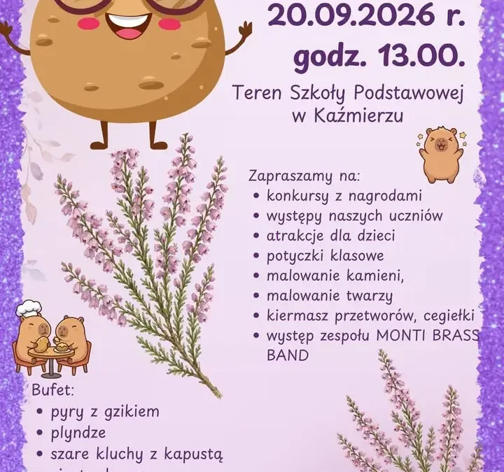 Kaźmierska Pyrlandia 2026 – święto ziemniaka w Kaźmierzu już w niedzielę