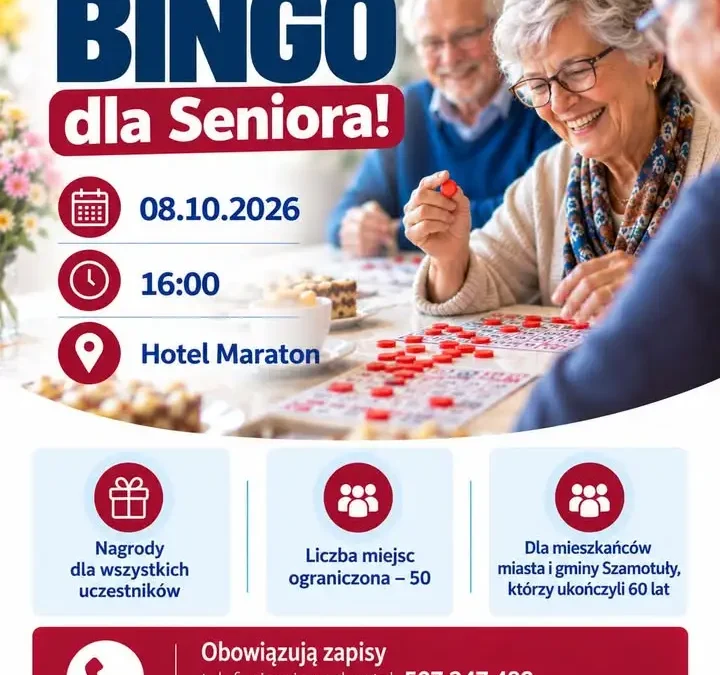 Bingo dla Seniora w Szamotułach – nowa inicjatywa gminy