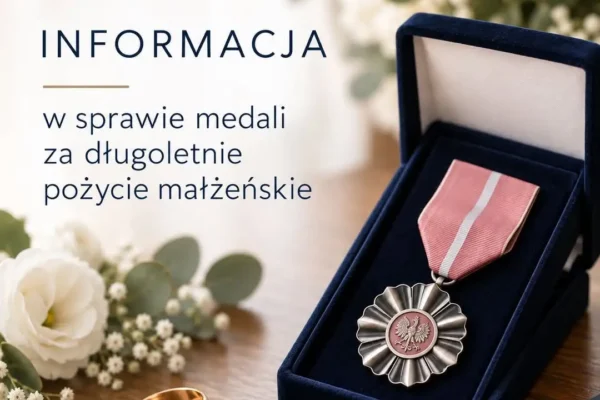 Szamotuły: Jubilaci czekają na Medale za Długoletnie Pożycie Małżeńskie. Burmistrz wyjaśnia przyczyny opóźnienia
