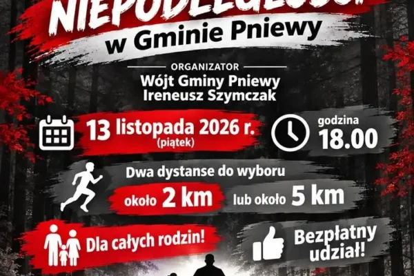 VII Bieg Niepodległości w Gminie Pniewy – 13 listopada 2026