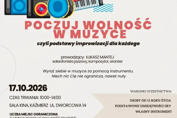 Warsztaty improwizacji muzycznej w Kaźmierzu – poczuj wolność w muzyce
