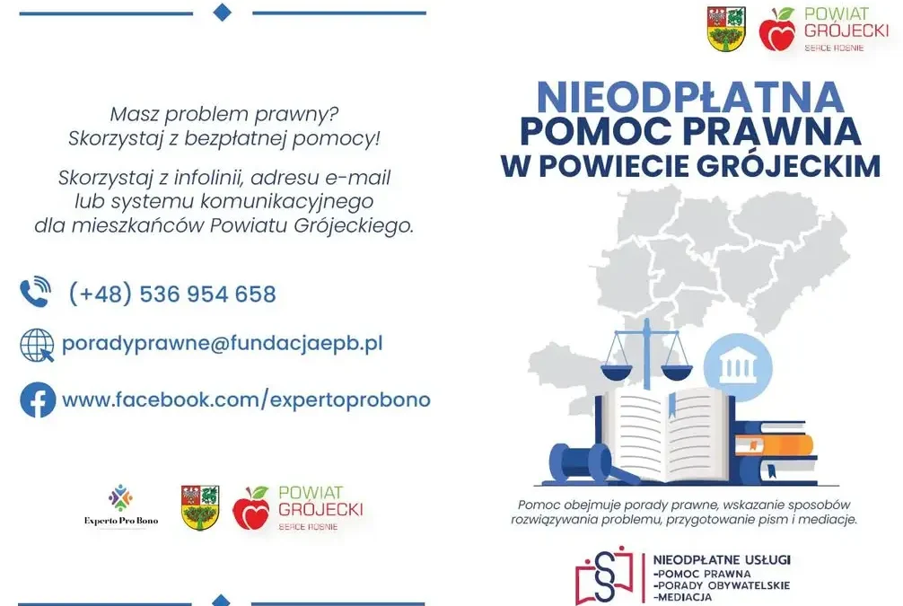 Bezpłatna pomoc prawna dla mieszkańców powiatu grójeckiego