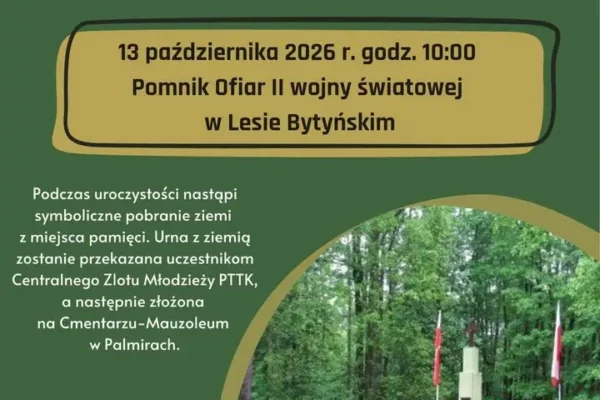 Uroczystość w Lesie Bytyńskim – hołd ofiarom niemieckiego terroru z 1939 roku