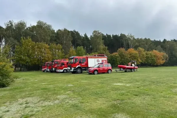Manewry „Brudna Woda” w Radzynach – strażacy ćwiczyli działania na wodzie
