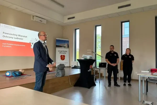 Warsztaty ochrony ludności w Gminie Obrzycko – mieszkańcy uczyli się pierwszej pomocy