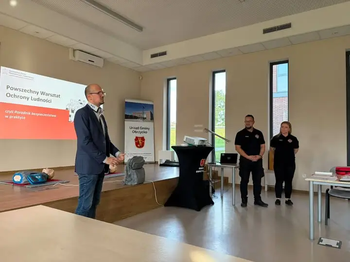 Warsztaty ochrony ludności w Gminie Obrzycko – mieszkańcy uczyli się pierwszej pomocy