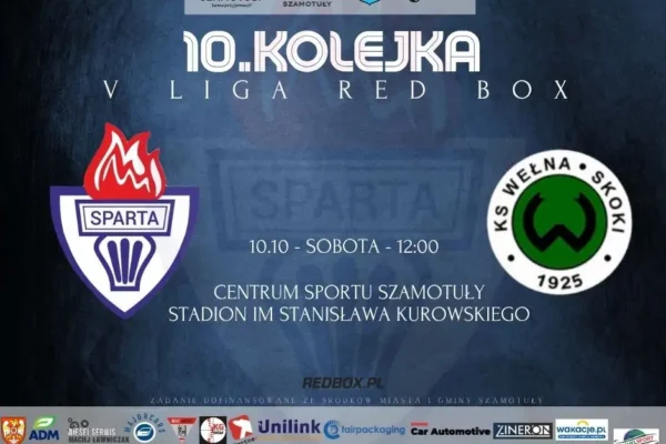 Sparta Szamotuły kontra Wełna Skoki – walka o trzy punkty na własnym boisku