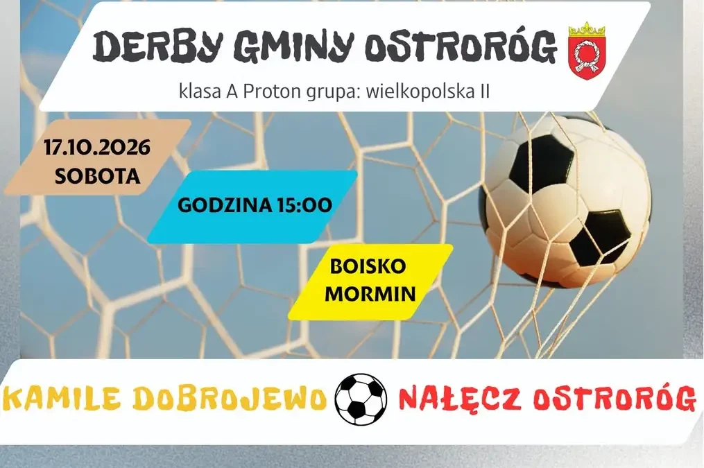 Derby gminy Ostroróg: Dobrojewo zmierzy się z Nałęczą